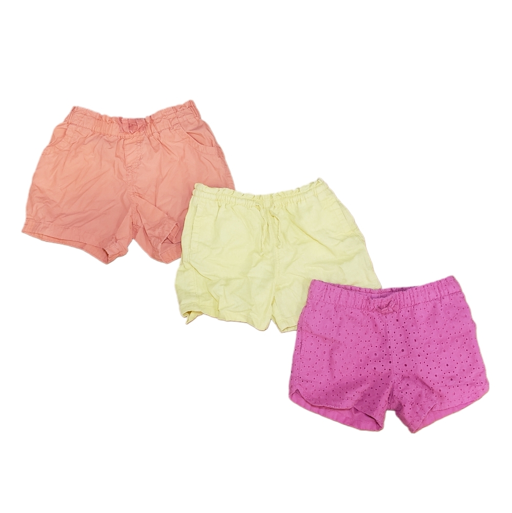 Old Navy and Cat & Jack Girls Size 5 Shorts - Pink, Yellow and Coral
